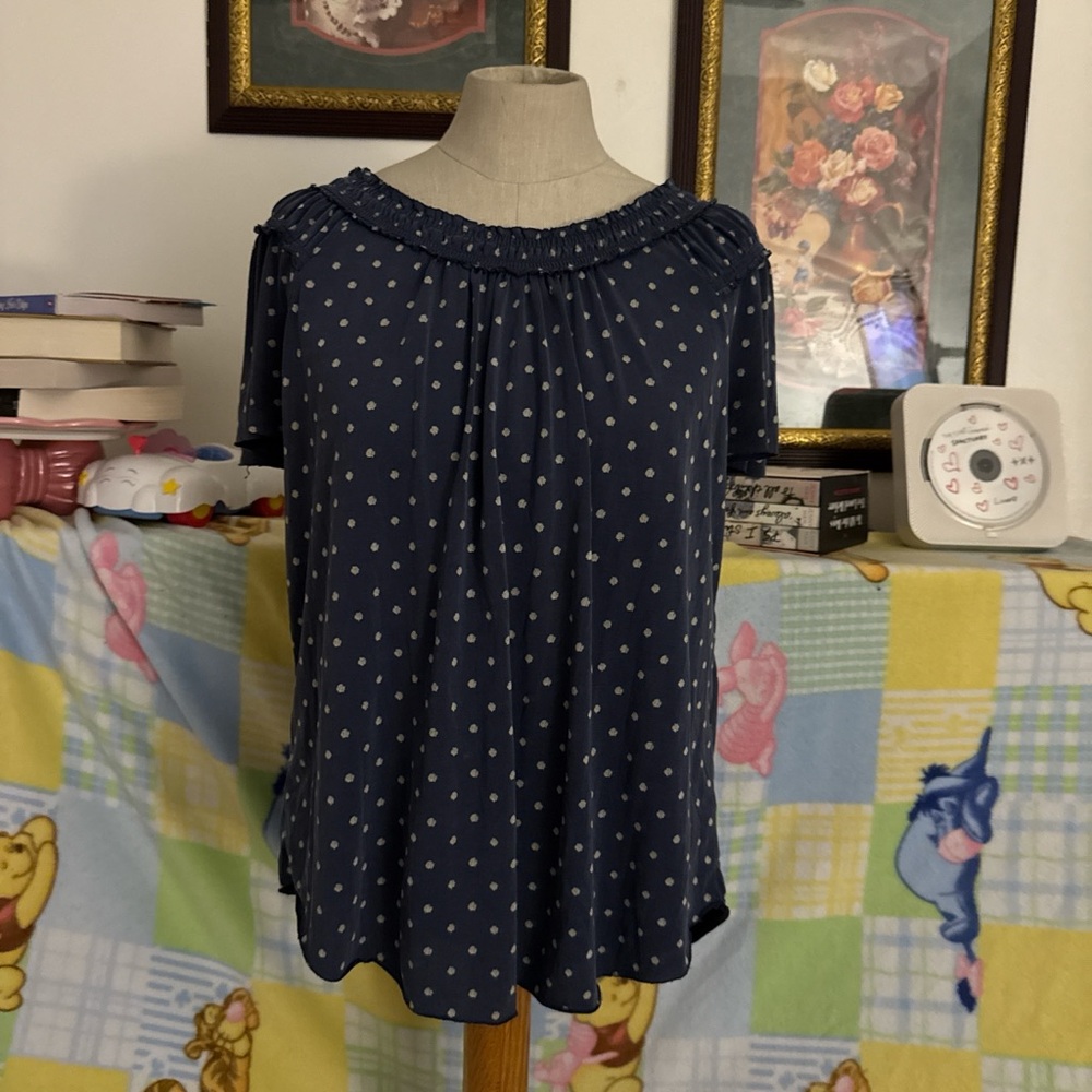 Polka dot blouse
